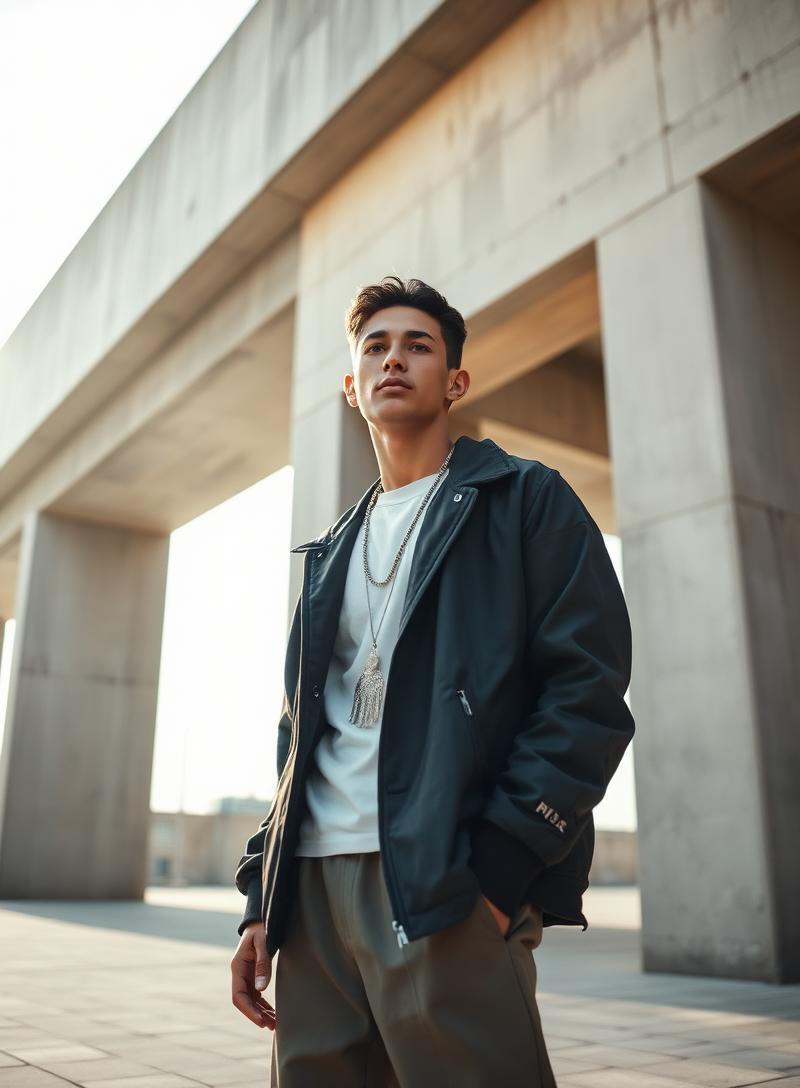 Urban Monolith — AI-generated fashion scene